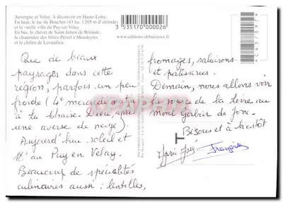 Haute-Loire — À descobrir na Haute-Loire — Verso