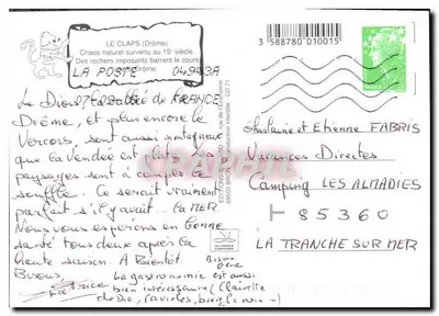 Le Claps e il Saut de la Drôme — Edizioni Bron — Verso