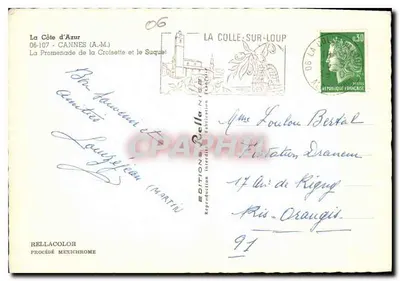 La Côte d'Azur — Cannes (A.M.) — Promenada Croisette i Suquet — Wydawnictwo Nice — Rewers