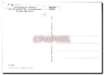 COL DE BRAUS — Alpy Morskie — Wydawnictwo PÉIRA-OANA — Rewers