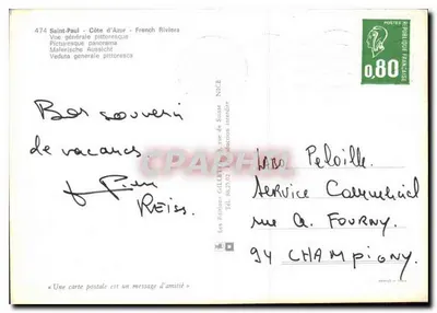 Saint-Paul - Vista geral pitoresca — Edições GILLEN, n°474 — Verso