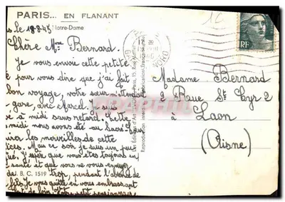 Notre-Dame van Parijs — algemene uitzicht — J.O. (uitgever) — Achterkant
