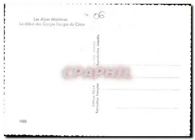 Die roten Schluchten des Cians — Anfang — Editions Rella — Rückseite