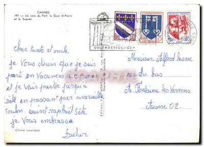 Cannes — De Kade Saint-Pierre en het Suquet — Uitgaven van de Residensie — Achterkant