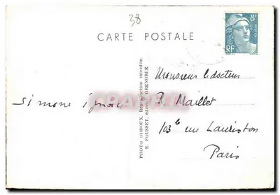 Belledonne - Chamrousse - Le Recoin (wys. 1630 m) i łańcuch Vercors — E. Fousset, Grenoble — Rewers