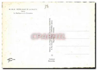 Notre-Dame de La Salette — Bazylika i Cmentarz — Wydawnictwo La Cigogne Hachette — Rewers