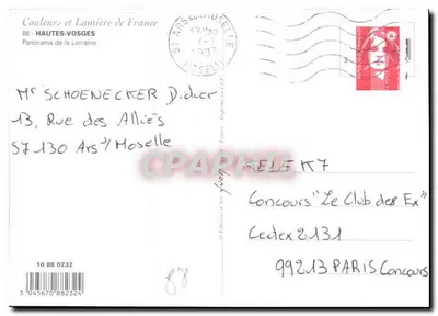 In Lorena — Panorama della Lorena — Edizioni Colori e Luce di Francia, n° 10 88 0232 — Verso