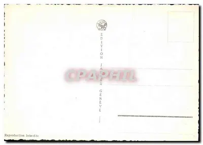 Palais des Nations — Widok z lotu ptaka — Édition Japer Genève — Rewers