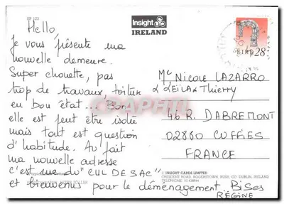 Cabaña con techo de paja — Irlanda — Insight Cards — Reverso