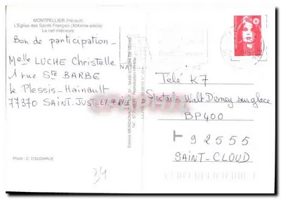 Montpellier — Katedra Świętych Franciszka — Wydawnictwo Meridionale — Rewers