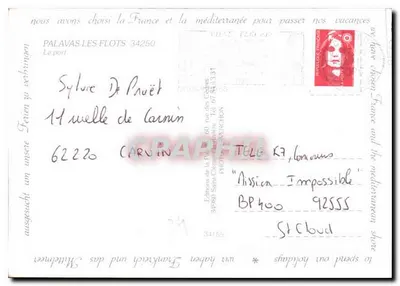 Palavas-les-Flots — Port — Wydawca z Palavas-les-Flots — Rewers