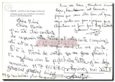 Grau d'Agde i jego plaże (Hérault) — widok z lotu — Wydawnictwo Miasta Montpellier — Rewers