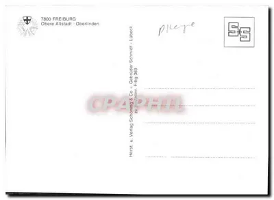 Freiburg im Breisgau — centralna place z wieżą zegarową — Rewers