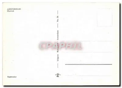 Amsterdam - Damrak — Supercolor, wydawca R.A. Nr 24 — Rewers