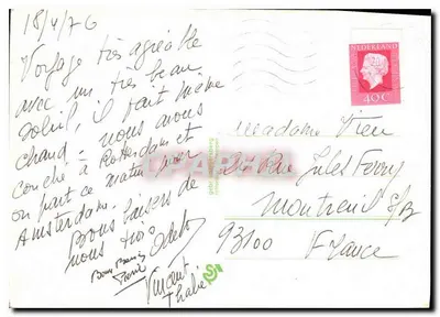 Paisagens holandesas — tulipas e moinhos de vento — editor não visível — Verso