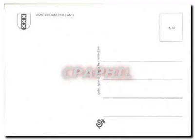 Amsterdam — widok panoramiczny kanałów — seria A 70 — Rewers