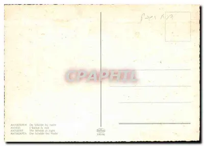 Port Scheldt w Antwerpii — noc — wydawca Kalliope, n° 930/46 — Rewers