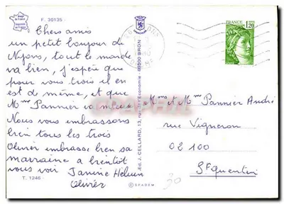 Bajo el sol de Provenza — collage de paisajes provenzales — Ed. J. Cellard, n° T.1246 — Reverso
