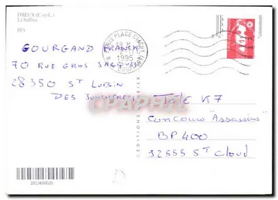 Dreux — Torre do belvedere — Éditions Combier, n° 88A — Verso