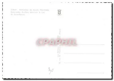 Damoiselles Coiffées boven het meer van Serre-Ponçon — Landscapes van de Hoog-Provence — Éditions de l'Économie (Marseille) — Achterkant