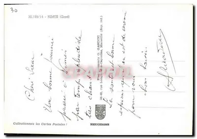 Nîmes — Lembrete de Nîmes — Mexichrome — Verso