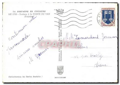Rocheri alla Punta del Van — Finistère — Edizioni d'Arte Jos — Verso