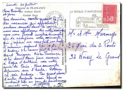 Ogród Anduze — Dziedziniec Prafrance — Wydawnictwo Novachrome — Rewers