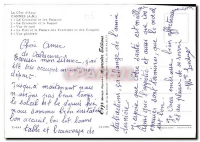 Cannes — La Nuit et le Jour — Éditions Atalocal — Rewers