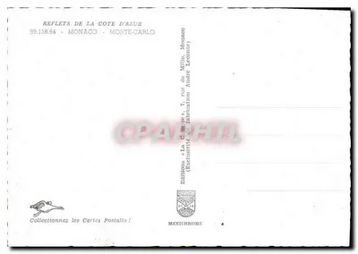 Monaco — Monte-Carlo — Monaco — Monte-Carlo — Ediciones « La Ciotat » — Reverso