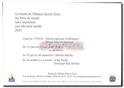As Ninfas — reprodução da pintura de Leonardo da Vinci — Museu da Abadia Sainte-Croix — Verso