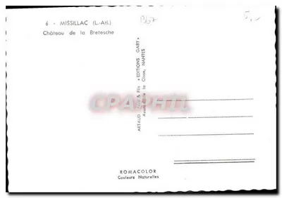 Castelo da Bretesche — Missillac (L.-Atl.) — Edições Gaby, Nantes — Verso