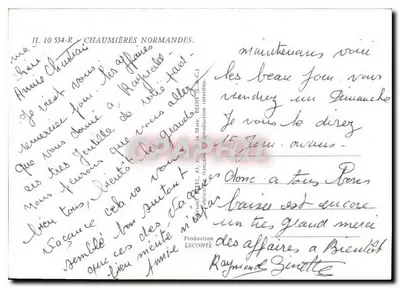 Chalés Normandos — Editor Estel, n° H.10 534-R — Verso