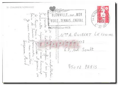 Carina casetta normanna — Blonville-sur-Mer — editore AS — Verso