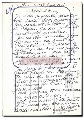Rue de Sainte-Adresse — vista pittoresca — editore LUMIERE ET COULEURS, n° 5777 — Verso