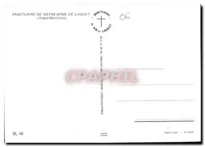 Santuário de Nossa Senhora de Laghet — Alpes-Maritimes — Éditions Photoguy — Verso