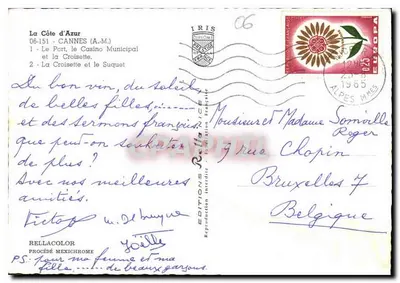 Cannes — Erinnerung an Cannes — Éditions Iris — Rückseite