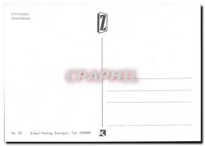 Parque com fontes — Estugarda — Zobel-Verlag, n° 50 — Verso