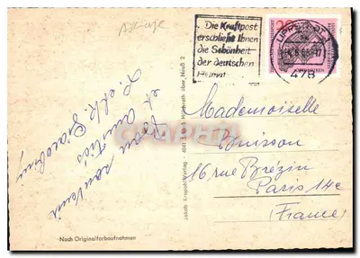 Lippstadt — vue panoramique — Jakob Krapohl Werlag, n° 4041 — Verso