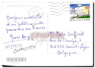 A Valle do Lot — 47 Lot e Garonne — Edições Goubier — Verso