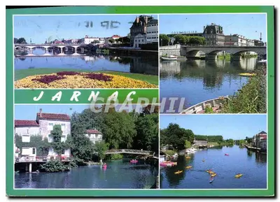 Jarnac — vista da cidade e do canal — editor Artaud Fêtes