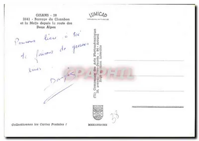 Diga del Chambon — vista dalla strada delle Due Alpi — LUMICAP — Verso