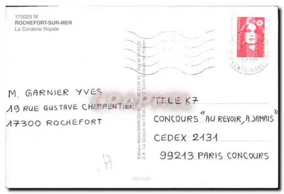 Zamek Rochefort — ogólny widok — Wydawnictwo Michel Marcou — Rewers
