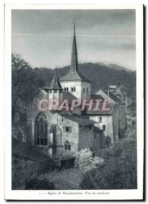 Église de Romainmôtier — Vue du nord-est — Phot. et Imp. Jongh, Lausanne