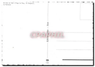 La Forclaz — Krzyż Ognia 2343 — Wydawnictwo Albin - Sion — Rewers