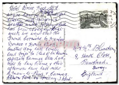 Nice — Pamiątka z Nicei — L. Gilletta et Cie, Wydawcy — Rewers