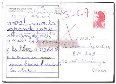 W górach — alpejski krajobraz z chaletem — Images de chez nous, Chaleur de midi, Allevard — Rewers
