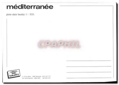 Castillo provenzal — vista general — ediciones Alain Baudry n°3101 — Reverso