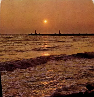 Pôr do sol sobre o mar — Les Sables-d'Olonne — Editor Cliché SL, n°1007