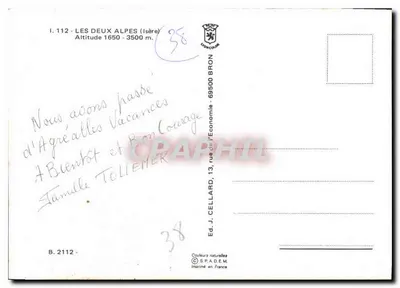 Les Deux Alpes — stacja narciarska — wydawca SP.A.D.E.M. — Rewers