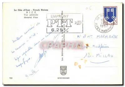 Ogólny widok Nicei — Półwysp Azorski — Wydawnictwo Mexichrome, n° 722 — Rewers
